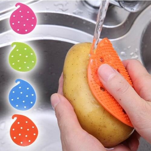 Kitchen cleaning brushes, dishwashing brushes, dishwashers, fruits and vegetables tableware, silicone dishwashing brushes