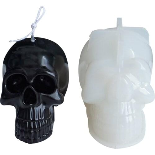 Candle Silicone Mold Skull-shaped Durable Mould For Gifts Skull Knot Candle Mold Making Model Handcraft Crafts Supplies Utensil