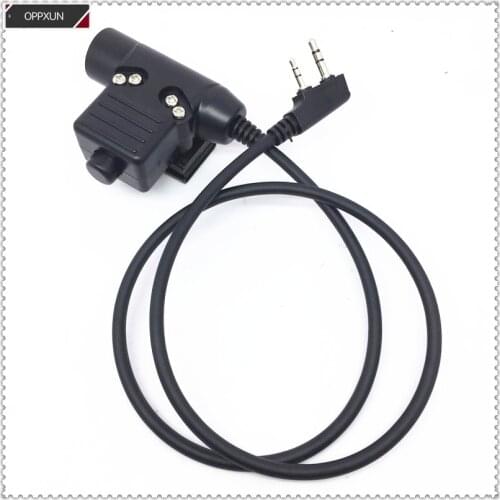 U94 PTT 2Pin Headphone Microphone for KENWOOD TK3107 TK3207 TK3307 TYT UV8000D BAOFENG 5R Radio