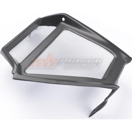 Fairing Triangle Oil Cooler Guard Cover For Ducati Diavel 2011-15 Full Carbon Fiber 100