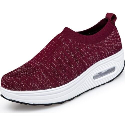 Deportivas Mujer Sneakers Women Tennis Shoes 2020 Female Gym Shoes Stability Breathable Cushion Thick Sole Trainers Women Hot