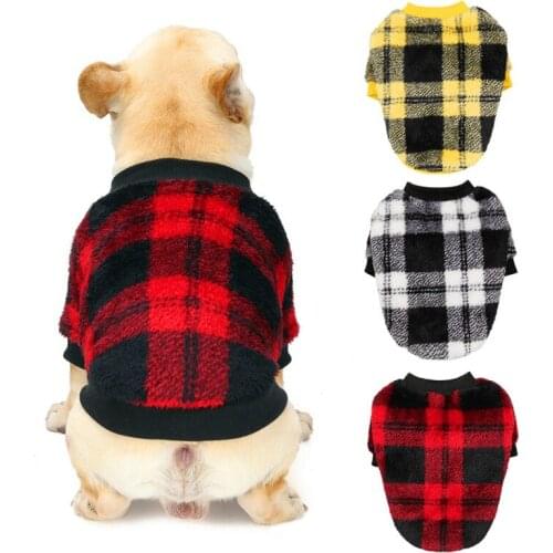 Pet Winter Fleece Dog Clothes Puppy Clothing French Bulldog Coat Pug Costumes Jacket For Small Medium Dogs Vests