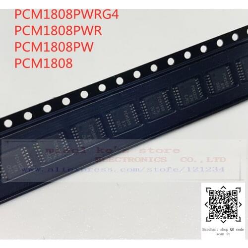 [10pcs]100%New original: PCM1808PWRG4 PCM1808QPWRQ1 PCM1808PWR PCM1808PW PCM1808QPW PCM1808 - IC ADC/AUDIO 24BIT 96K 14TSSOP