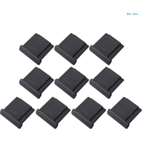 20CE 10 Pieces Camera Hot Shoe Cover Protector Hotshoe Protective Compatible with Canon Nikon-Olympus Pentax-Panasonic DSLR