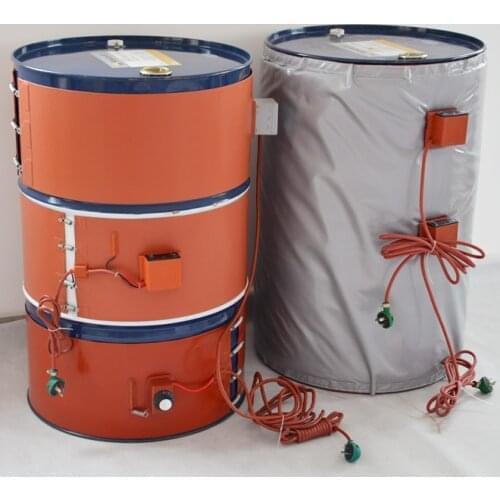 220V 1000W 125X1740mm Flexible Silicone Oil Drum Heater Silicon Rubber Heater With Digital Thermostat 55 Gallon 200L Drums