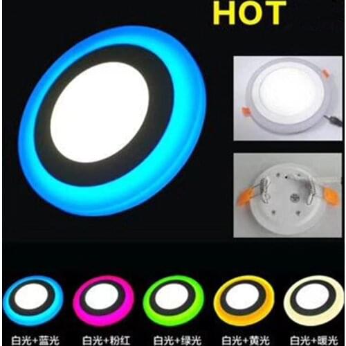 Remote Control 3 Models White & RGB Led Panel Light Ultra Thin Recessed LED Ceiling downlight Acrylic Panel Lamp 6w/9w/16w/24W