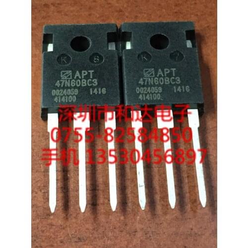 5piece) APT47N60BC3 47N60BC3 TO-247 600V 47A / V80100P 100V 80A / IRFPS40N50L IRFPS40N50LPBF 500V / IRGP4085D GP4085D TO-247
