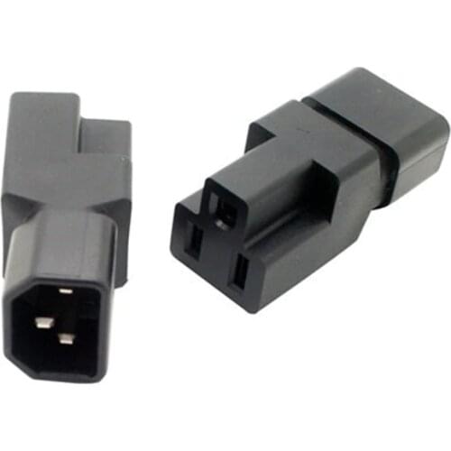 1000pcs IEC 320 C14 to Nema 5-15R power adapter,5-15R to C14