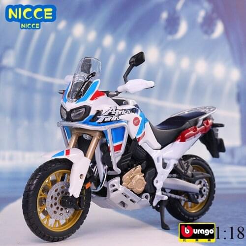 Bburago 1:18 Honda Africa Twin Adventure Simulation Alloy Motorcycle Model Collection Gift Finished Product