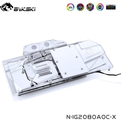 Bykski Water Cooling Block For Colorful IGame Geforce RTX 2070/2080/2060 Advanced OC V2 ,Colorful RTX 2080 AD LITE,N-IG2080AOC-X