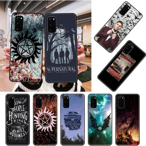 Phone Case For SamSung Galaxy S Note 10 20 7 8 9 Plus Edge E Ultra Lite Black Cover Etui Trend Funda Fashion Coque Supernatural