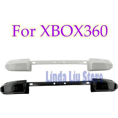 ChengChengDianWan 100pcs/lot White Black Button Kits LB RB bumper For XBOX360 Controller LB RB Buttons Cap Strip