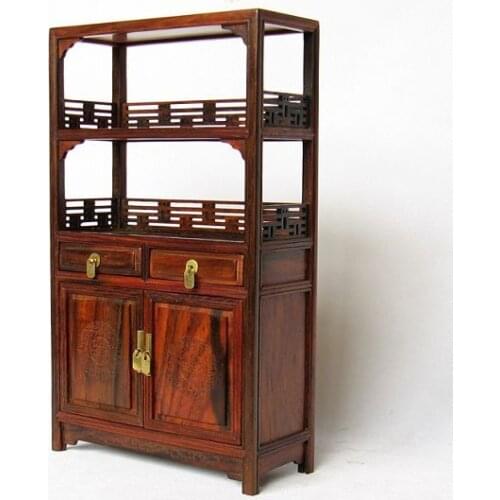 Zhai Gallery fake Ming furniture rosewood rosewood miniature models of Ming and Qing Dynasties shelf Home Furnishing handicrafts