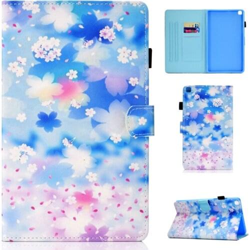 Cute case for Samsung Galaxy Tab A 8.0 2019 printing cover SM-T290 T295 stand shell anti knock T290 soft protector