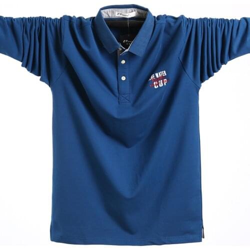 Plus Size 5XL 6XL Mens Regular-fit Cotton Pique Polo Shirt 2021 Spring Winter New Men Business Casual Polo Fat Loose Male Tops