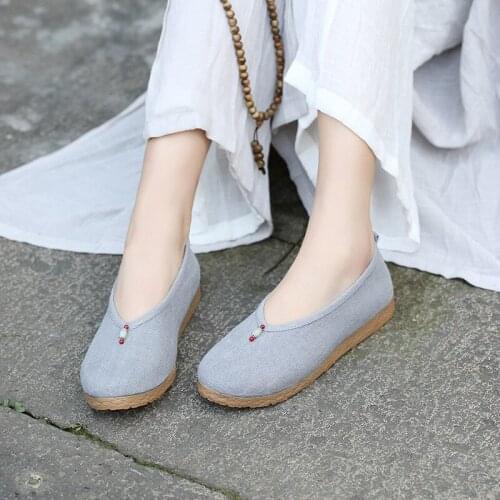 2021 New Ethnic Style Cloth Shoes, Ancient Style Hanfu Flat-bottom Matching Shoes