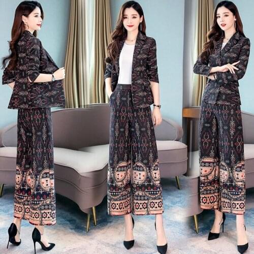 New Arrival Elegant Formal Work Wear Slim 2 PCS Sets Womens Business Suits Two Button Blazer Female Trousers Suit Office Uniform