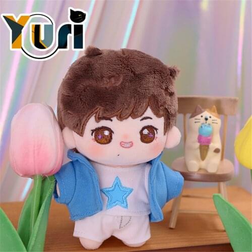 Official Original Happy Star Dai Xiaoshuai 10cm Plush Mini Doll Figure Toy Change Clothes Outfit Suit Cosplay Cute Gift C Rua