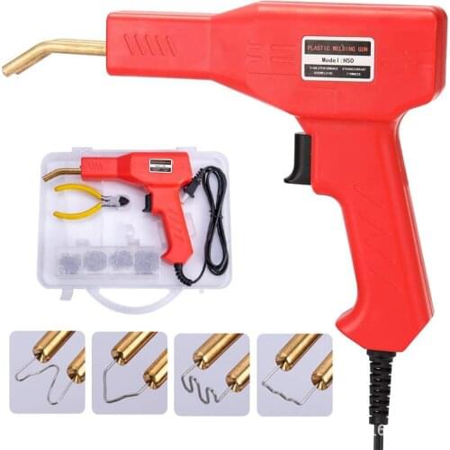 50W Plastic Welder Handy Hot Staplers Machine PVC Plastic Repairing Machine Car Bumper Repair Handy Plastics Welders Garage Tool