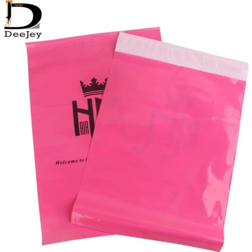 Custom logo printed mail polybag plastic mailing bags different size color option self adhesive package shipping bag 100pc lot