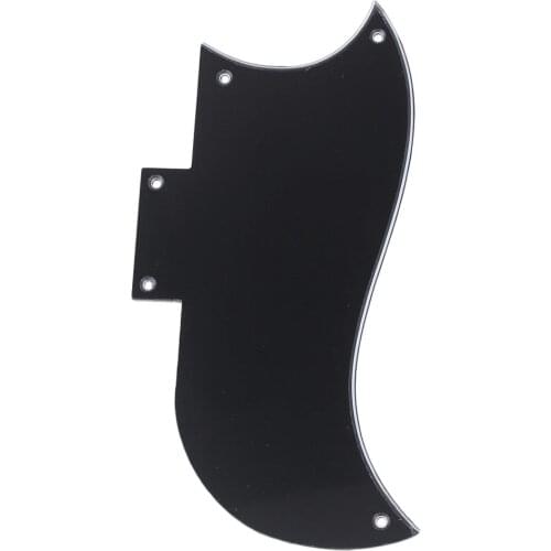 3 Ply 5Holes Pickguard For SG 61 Electric Guitar BLACK