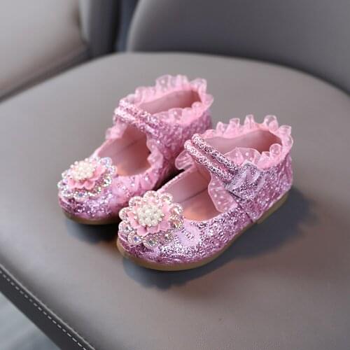 Comfy Kids New Spring Autumn Girls Floral Lace Princess Shoes Fashion Dance Students Casual shoes