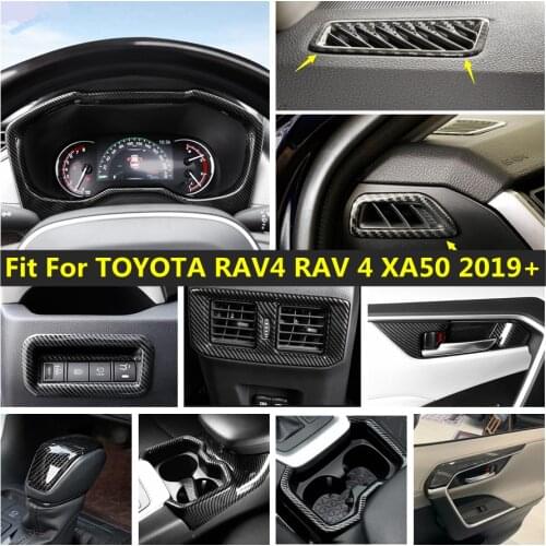Lapetus ABS Interior Parts For Toyota Rav4 Rav 4 2016 2017 2018 Middle Air Conditioning Button Control Panel Frame Cover Trim