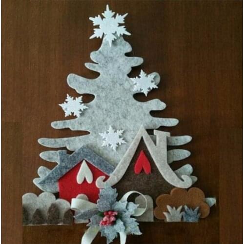 Christmas Tree House Pendant Cutting Dies Wooden Dies Suitable for Common Die Cutting Machines on the Market