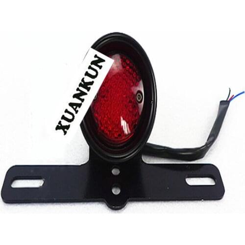 XUANKUN Motorcycle Rear Taillight Aluminum Alloy Pure Brass Material