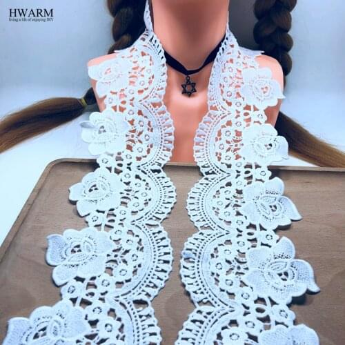 10yards 10.4cm african lace fabric wedding decoration costura sewing high quality voile trim DIY underwear cloth Hat accessories