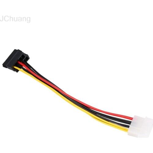 4 Pin IDE Molex to 2 of 15 Pin Serial ATA SATA HDD Power Adapter Cable Lightweight Y Splitter Dual Hard Drive Cable