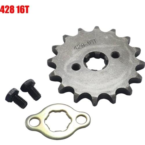 428 16T Tooth 17mm 20mm Front Engine Sprocket for Stomp YCF Upower Dirt Pit Bike ATV Quad Go Kart Moped Buggy Scooter Motorcycle