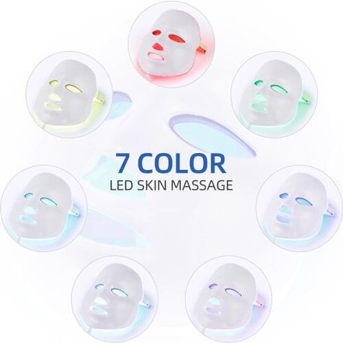 Light Therapy LED Face Mask PDT Photon Skin Rejuvenation Facial Mask Wrinkle Removal Anti-Aging Electric Home SPA Beauty Machine