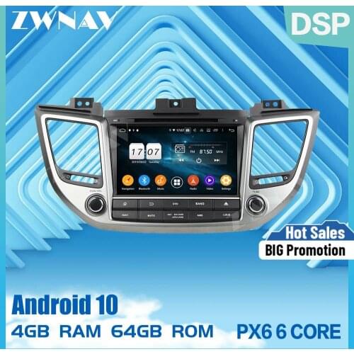 2 din IPS screen Android 10.0 Car Multimedia player For Hyundai Tucson IX35 2014-2017 video audio stereo WiFi GPS navi head unit