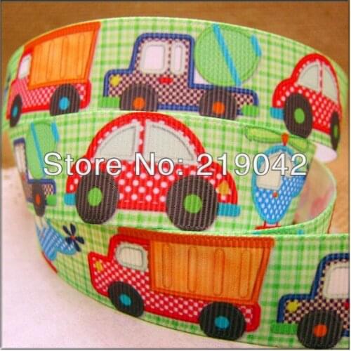Free shipping 1"(25mm)cartoon Printed Grosgrain cartoon,gift package,Garment accessories,Hair ribbon,satin bow