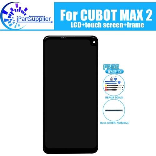 CUBOT MAX 2 LCD Display+Touch Screen Digitizer +Frame Assembly 100% Original New LCD+Touch Digitizer for CUBOT MAX 2+Tools