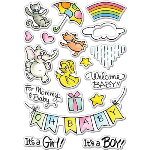 Baby Gift Clear Stamps Paper Cards Transparent Stempels Silicone Seal For DIY ScrapbookingNew 2020 Stamp