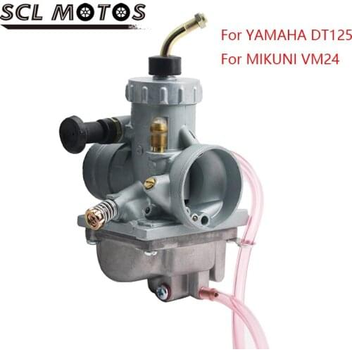 SCL MOTOS DT125 Elbow Carburetor VM24 Carb DT125 Carburetor For YAMAHA DT125 MIKUNI VM24 Elbow Carb Motorcycle Accessories