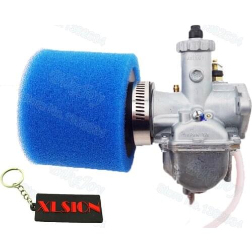 26mm Mikuni VM22 Carburetor + 38mm Foam Air Filter Blue For 110cc 125cc 140cc CRF50 SSR Pit Dirt Bike Motorcycle
