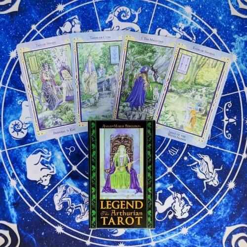 Legend The Arthurian Tarot Cards And PDF Guidance Divination Deck Entertainment Parties Board Game Support Drop Shipping 80 Pcs