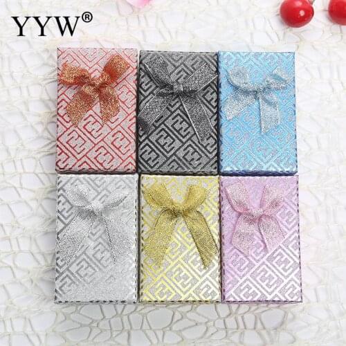 Cardboard Jewelry Storage Box Multi Colors Stud Earring Packaging Gift Box For Jewelry Sets Display Box 50x80x30mm