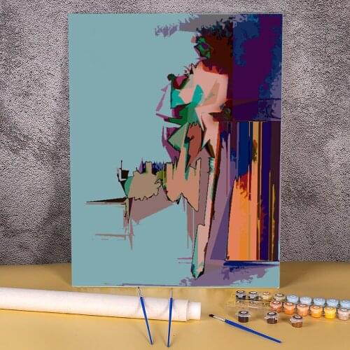 Cubism-remix Cubism-remix Painting By Numbers Kit Oil Paints 40*50 Picture By Numbers Photo Decoration For Kids Art