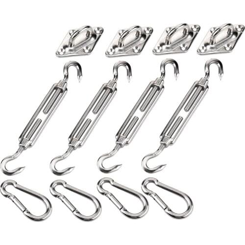 Awning Attachment Set Heavy Duty Sun Shade Sail Installation Stainless Steel Hardware Kit For And Square Rectangle Sun Sail Fixi
