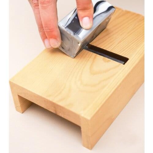Newly Wooden Beveler Planer Handmade Soap Candle Loaf Mold Cutter Soap Cutting Tools Craft Making Tool