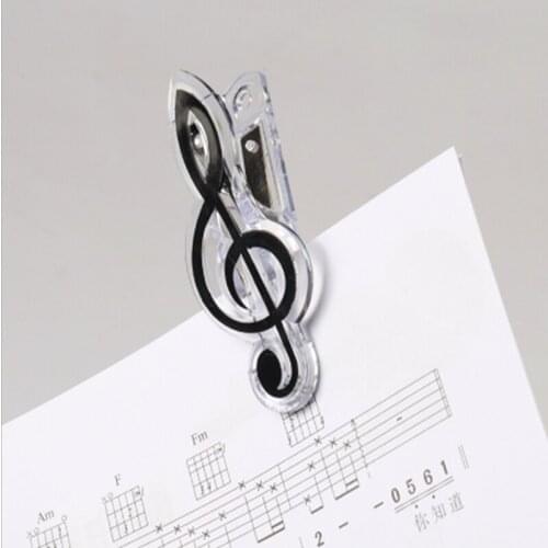 New Treble Notes Bass Clef Grand Piano Music Book Note Paper Sheet Spring Clip Holder Party Favor Gifts For Kids Students 500pcs