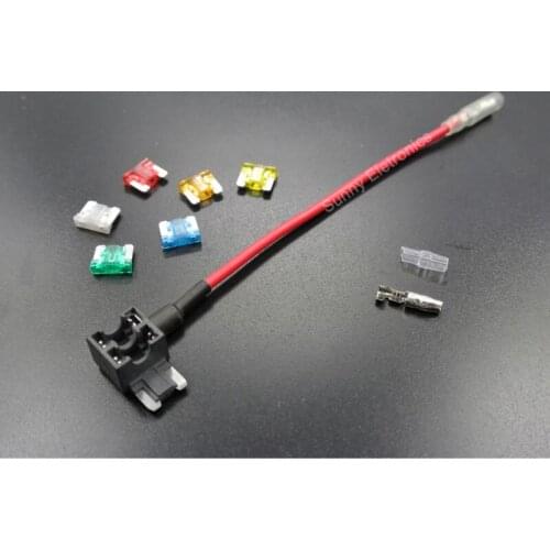 Wholesale 100 x Micro Blade Mini ATM Fuse Adapter tap DUal Circuit Adapter Holder 12v DC free shipping