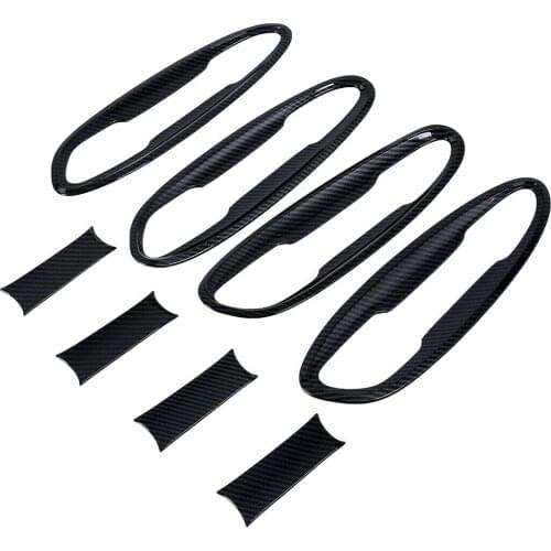 Fit For Lexus ES350 ES300h 2019 2020 2021 Carbon Fiber Door Handle Bowl Cap Cup Cover Trim Decoration Accessories
