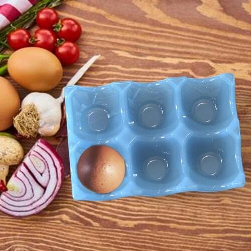 Egg Holder Resin Mold Egg Rack for Refrigerator Silicone Moulds 6 Grid Eggs Box Case Kitchen Organizer Outdoor Picnic Container