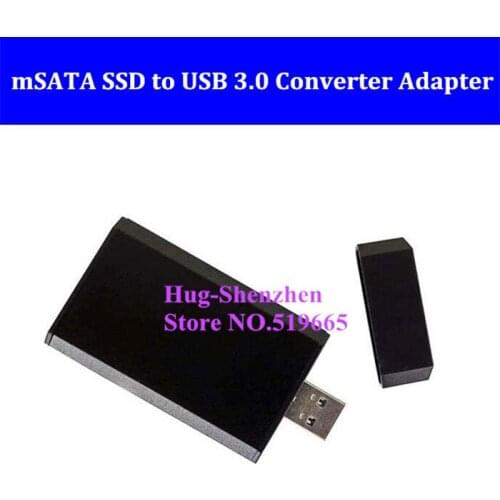 Portable Mini PCI-e mSATA SSD to USB 3.0 Converter Adapter Enclosure Case Mobile Hard Disk Box for 30 X 50 mm mSATA SSD