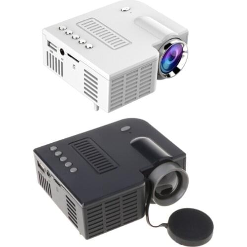 UC28C Mini Portable Video Projector 16:9 LCD Projector Media Player for Smart Phones Home Theater Cinema Office Supplies QXNF